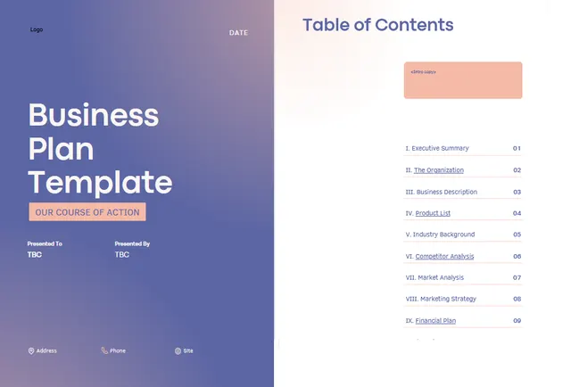 Business plan template